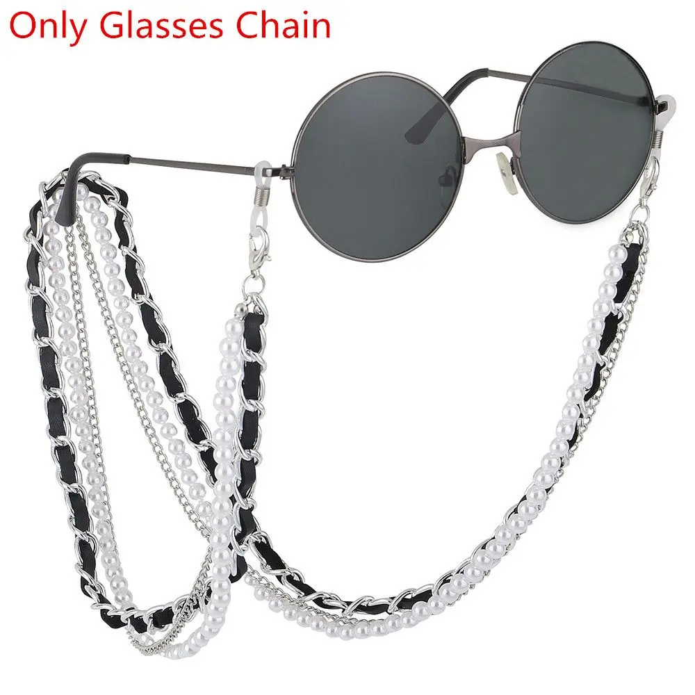 

Модные очки для чтения Многослойные жемчужные аксессуары для глаз очки с цепочкой шнурок для очков ожерелье