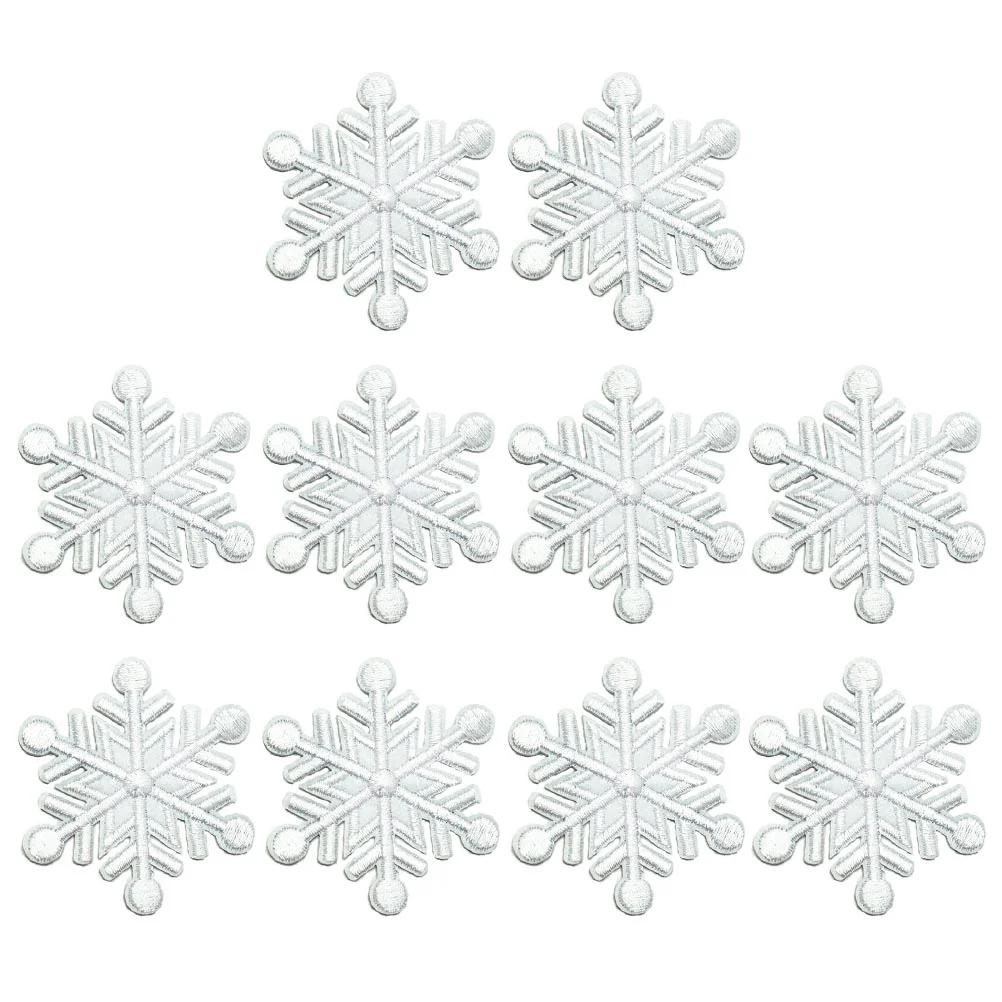 

Patches Snowflake Christmas Sew Iron Embroidered Appliques Patch Cloth Applique Embroidery Costume Jackets Diy Clothes