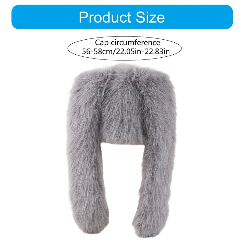 MXMB зимняя теплая шапка с кроличьими ушками плюшевые шапочки для активного отдыха