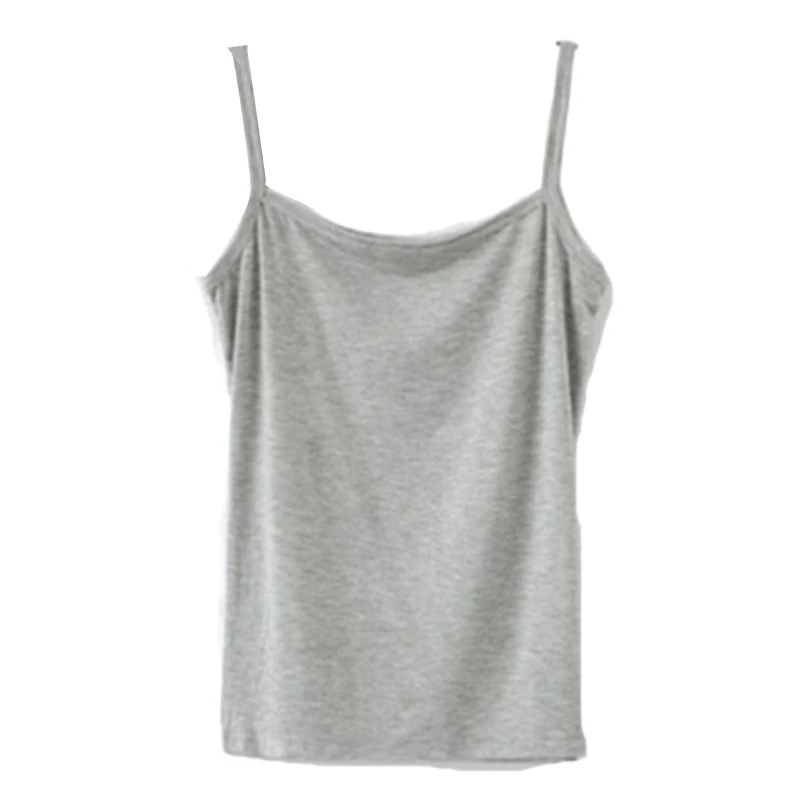 

Women Basic Solid Color Sleeveless Camisole Spaghetti Strap Scoop Neck Tank Top Slim Bottoming Sling Vest Undershirt