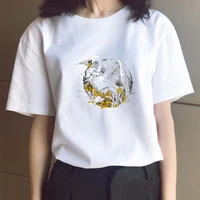 summer women graphic cute anima printing fashion cute watercolor short sleeve lady clothes tops tees print female tshirt t shirt