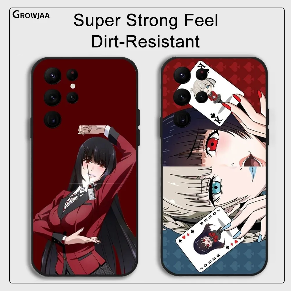 K-Kakegurui J-Jabami Yumeko Чехол для телефона Samsung Galaxy S24 Ultra S22 S23 S21 S20 5G Защитный силиконовый