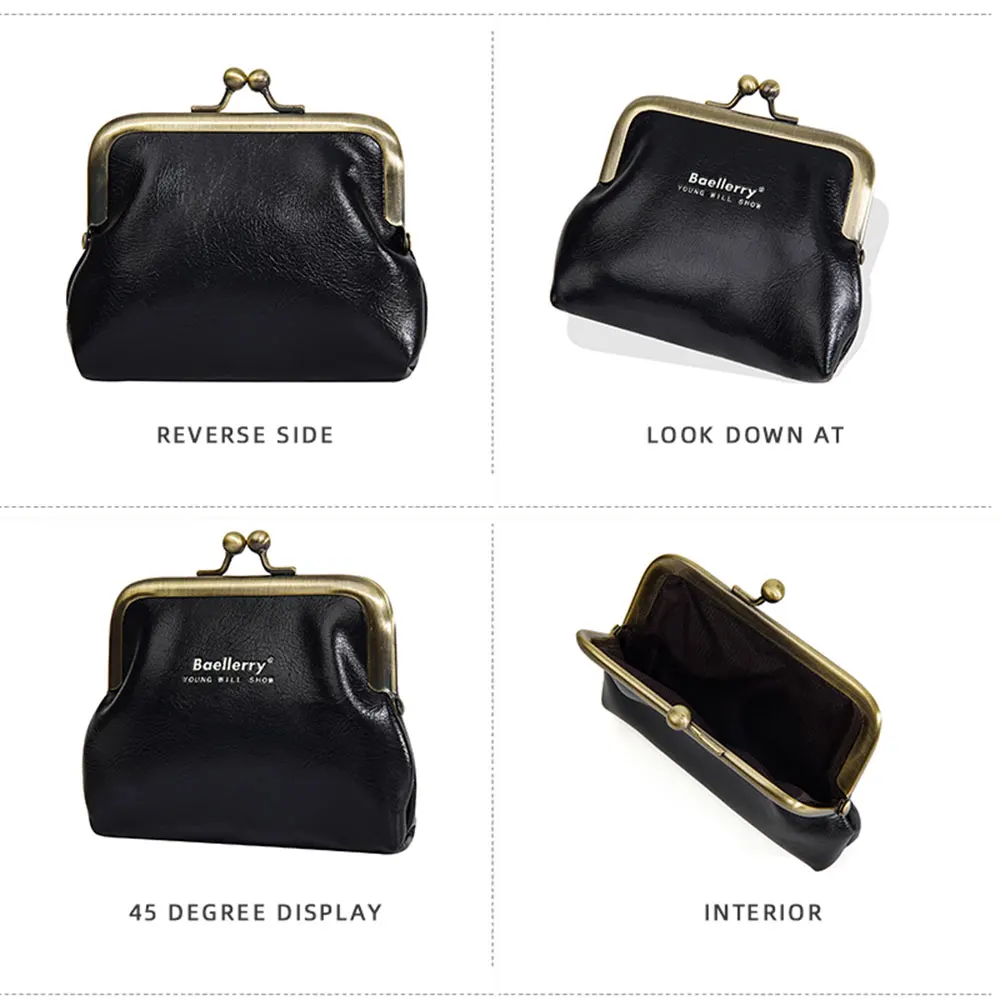 Новые простые короткие женские кошельки Baellerry карман для монет держатель карт