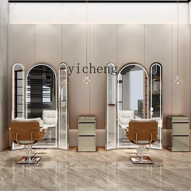 Зеркальный стол для парикмахерской HSN зеркальный одностороннее зеркало пол с