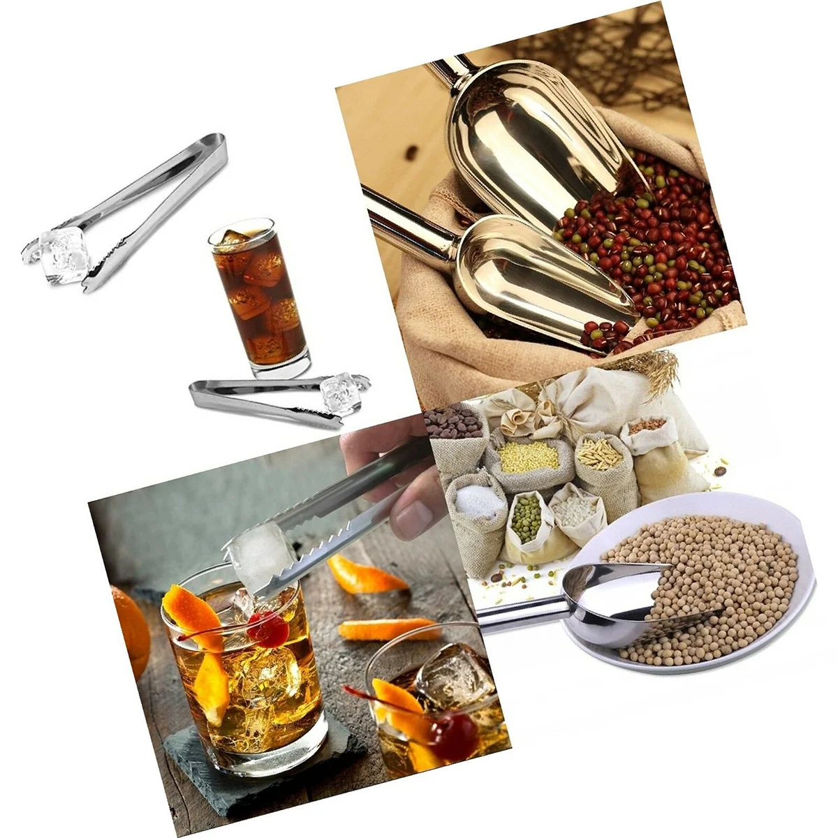 

Kitchen Utility Scoop Metal Wedding Scoop Metal Scoop Appetizers Scoop Stainless Steel Serving Tongs Buffet Tongs