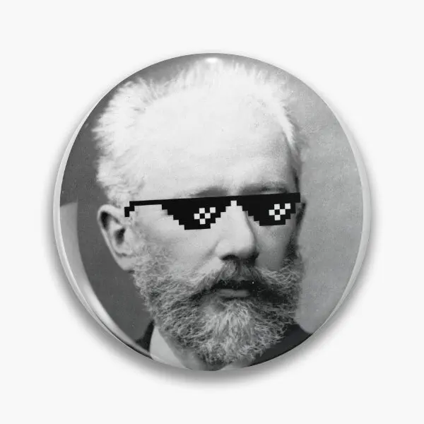 Мягкая пуговица Thug Life Чайковский значок на булавке ювелирные изделия для