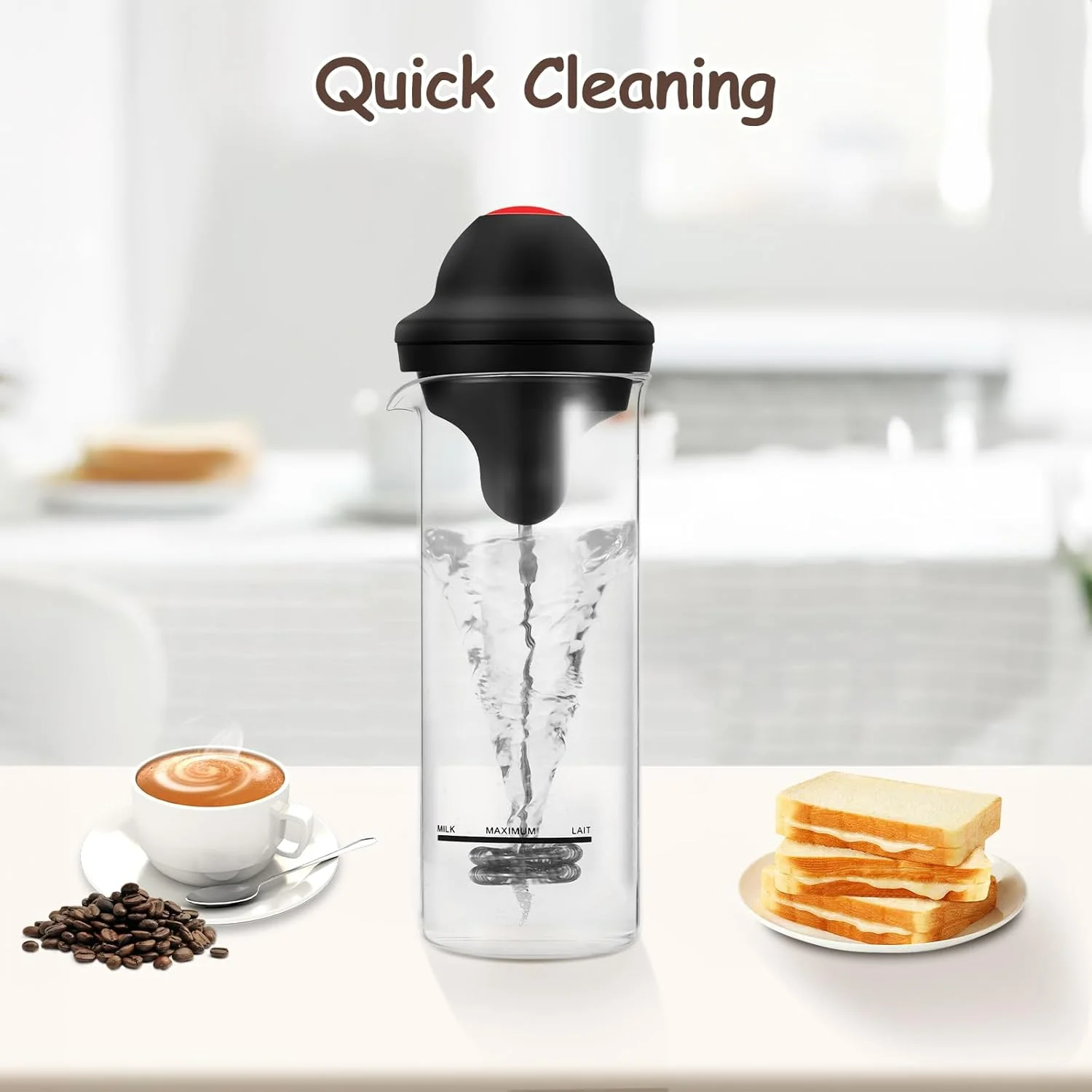 Портативный вспениватель молока Milk Frother