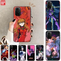 japanese anime genesis evangelion phone case for xiaomi redmi poco f1 f2 f3 x3 pro m3 9c 10t lite nfc black cover silicone back