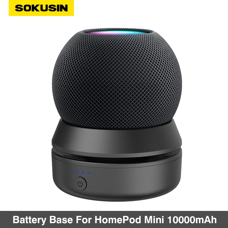 Портативное базовое крепление для батареи HomePod Mini 10000 мАч док-станция питания