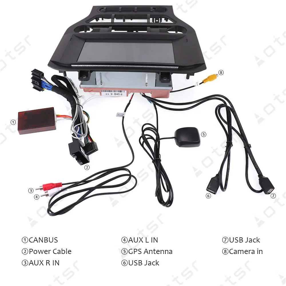 Автомобильный мультимедийный стереопроигрыватель 128G Android для Ford Mustang 2015 2016 2017 2018