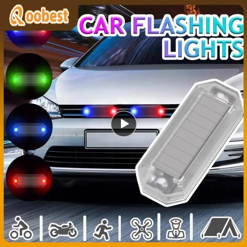 

Highlight Eye-catching Car Nocturnal Warning Light Prompt Night Waterproof Led Rear-end Collision Prevention Solar Energy