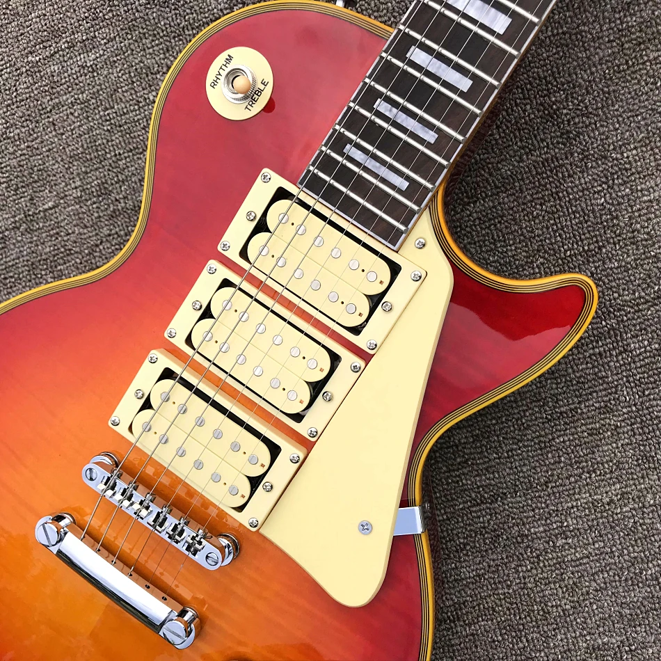 

Custom Store-LP Custom Electric Guitar, Rosewood Fingerboard, Chrome Hardware, Made in China, Free Shipping