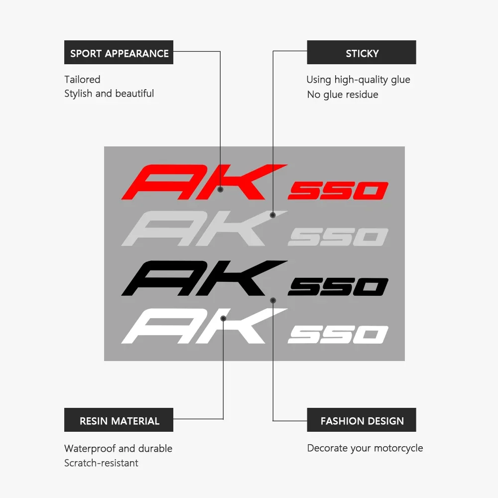Наклейки на мотоцикл водонепроницаемая наклейка для Kymco AK 550 AK550 2016-2023 корпус с