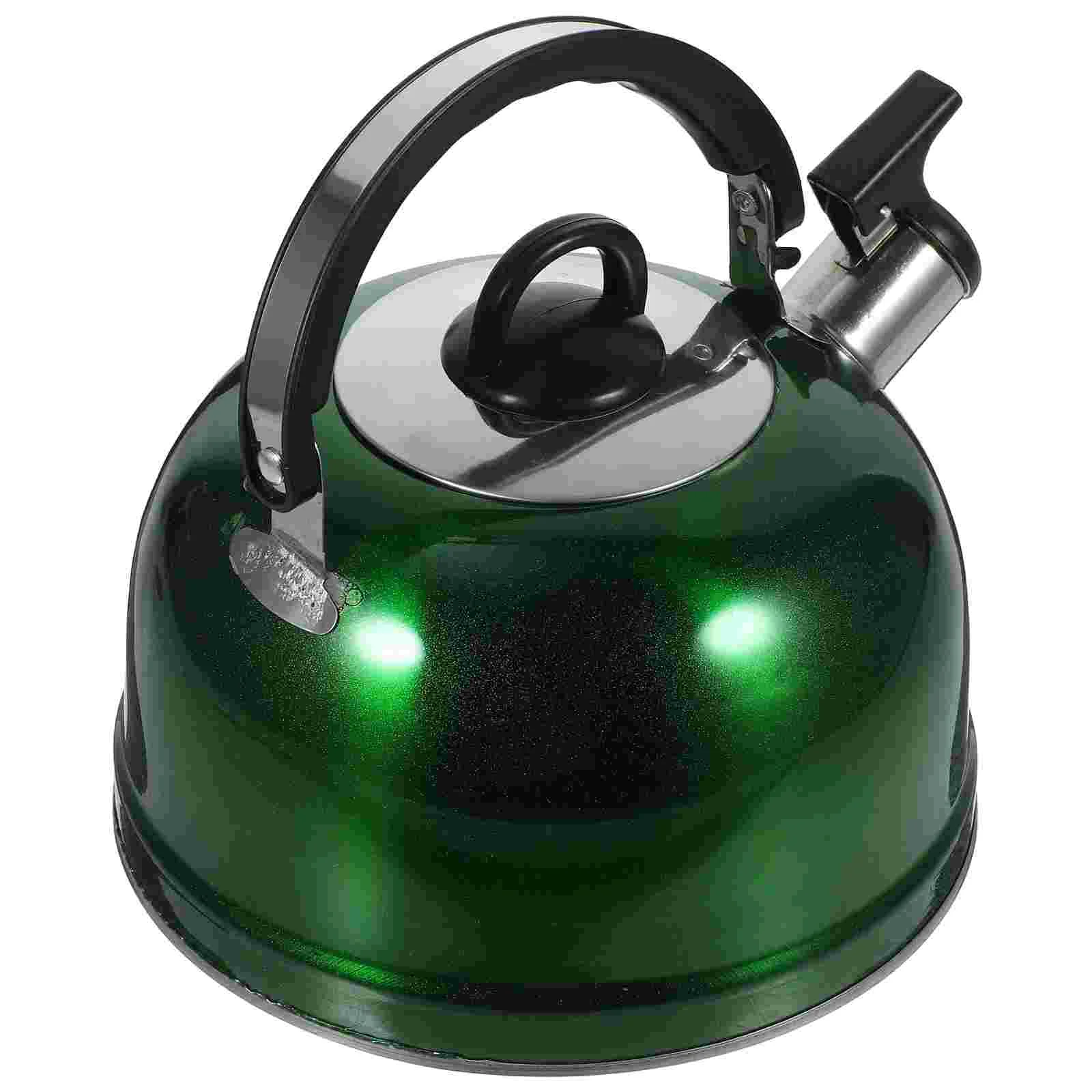 

Whistling Tea Kettle Stainless Steel Whistling Tea Pot Stovetop Cool Grip Ergonomic Handle Hot Water Kettle Boiled Water