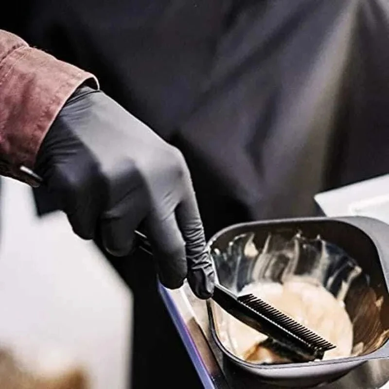

Black Disposable Gloves Kitchen Tattoo Household Cleaning Dishwashing Gloves PVC Latex Oil Free Oil Resistant Gloves