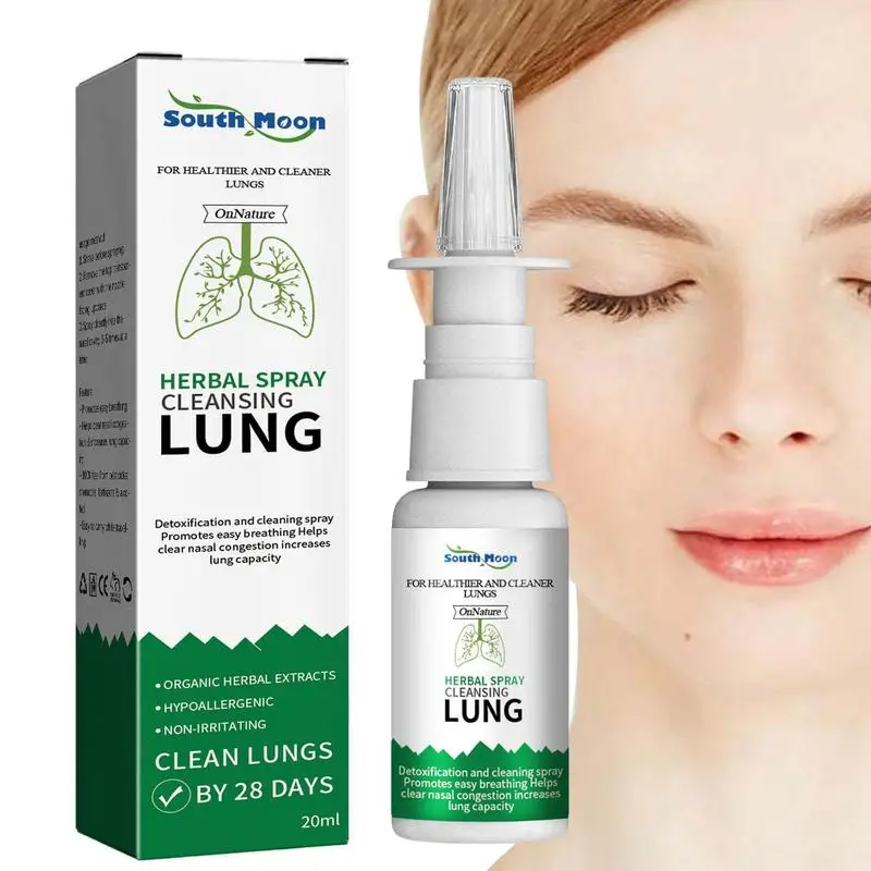

Nasal Relief Spray Lung Cleanse Spray 0.7 Fl Oz Runny Nose Care Liquid Moisturize & Help Flush Irritants From Nasal Passages