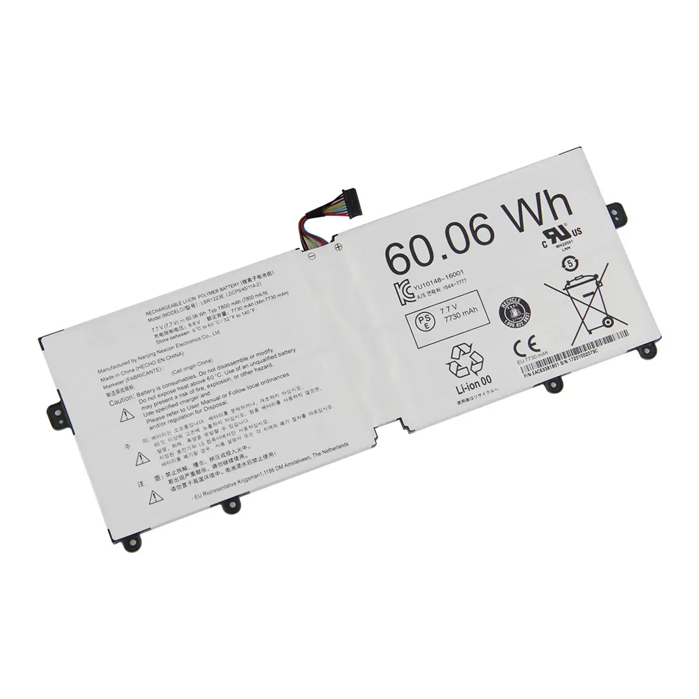 Сменная батарея LBR1223E для LG Gram 13Z970 13Z975 5Z975 14Z970 15Z97 0 аккумуляторная 60.06Wh