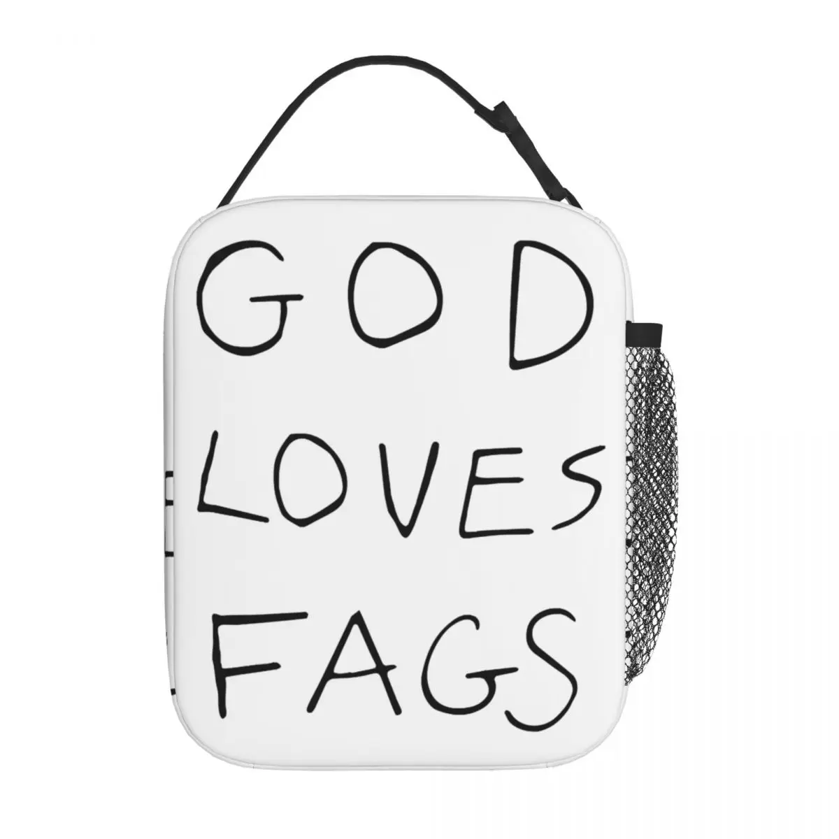 

God Loves Fags Shameless Ian Gallagher Merch Insulated Lunch Tote Bag School Storage Food Box New Cooler Thermal Bento Box