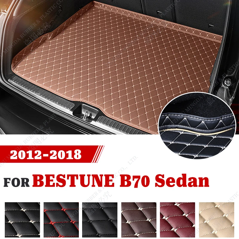 

Car Trunk Mat For BESTUNE B70 Sedan 2012 2013 2014 2015 2016 2017 2018 Waterproof Protection Mats Accessories Autos Pads