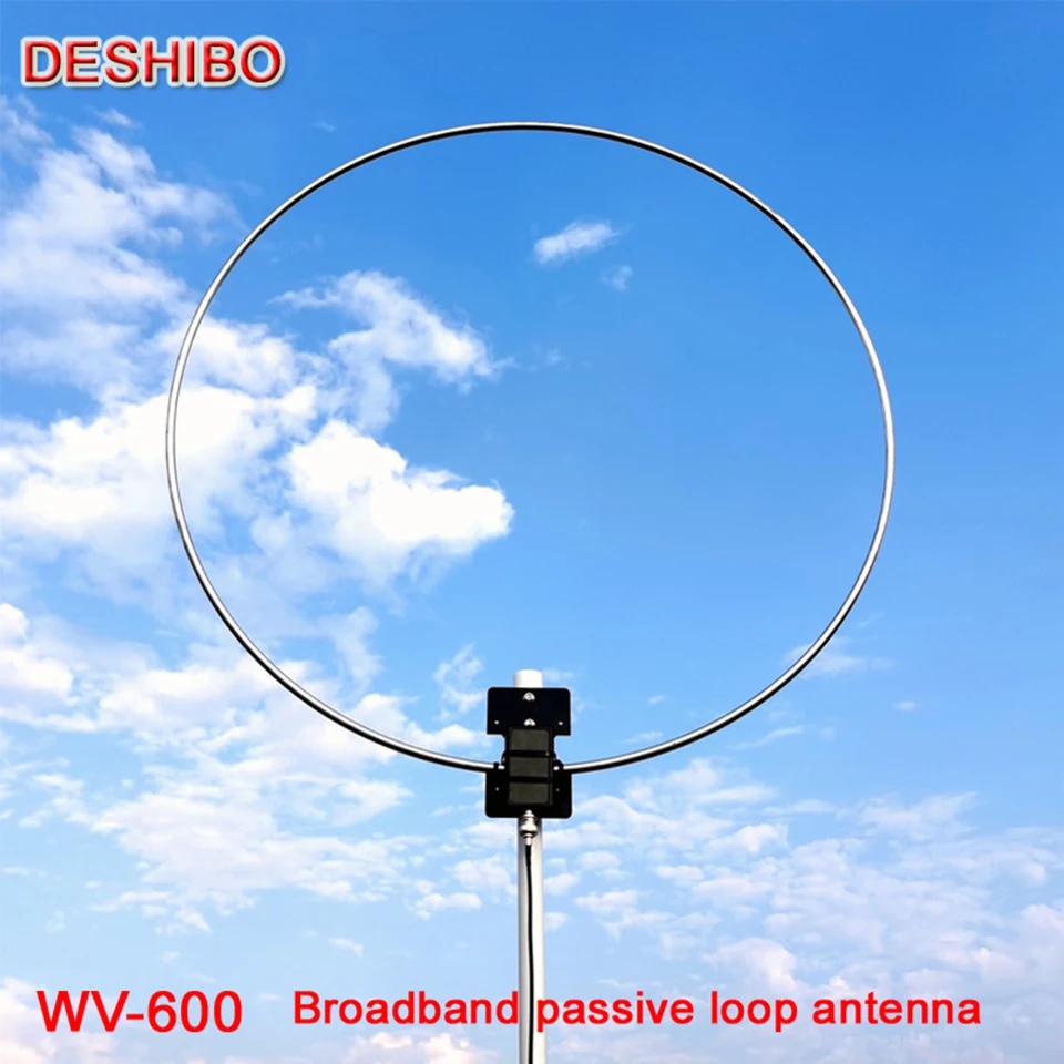 Антенна DESHIBO WV-600 Loop для SDR коротких волн HF MW FM UHF VHF Airband Rx антенна TEF6686