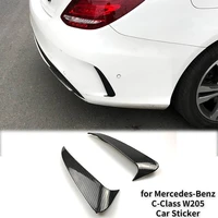 rear bumper surrounds the air outlet carbon fiber pattern modified exterior car sticker for mercedes benz c class w205 brand new