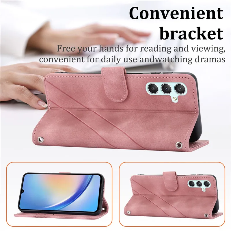 Новый Стильный чехол-книжка с бумажником кожаный чехол для Samsung Galaxy A25 5G A14 A24 4G A34 A54