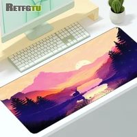 90x40cm Mousepad for Deep forest firewatch Laptop Gamer Mousepad Gaming Mouse Pad Large Locking Edge Keyboard 70x30 Deak Mat