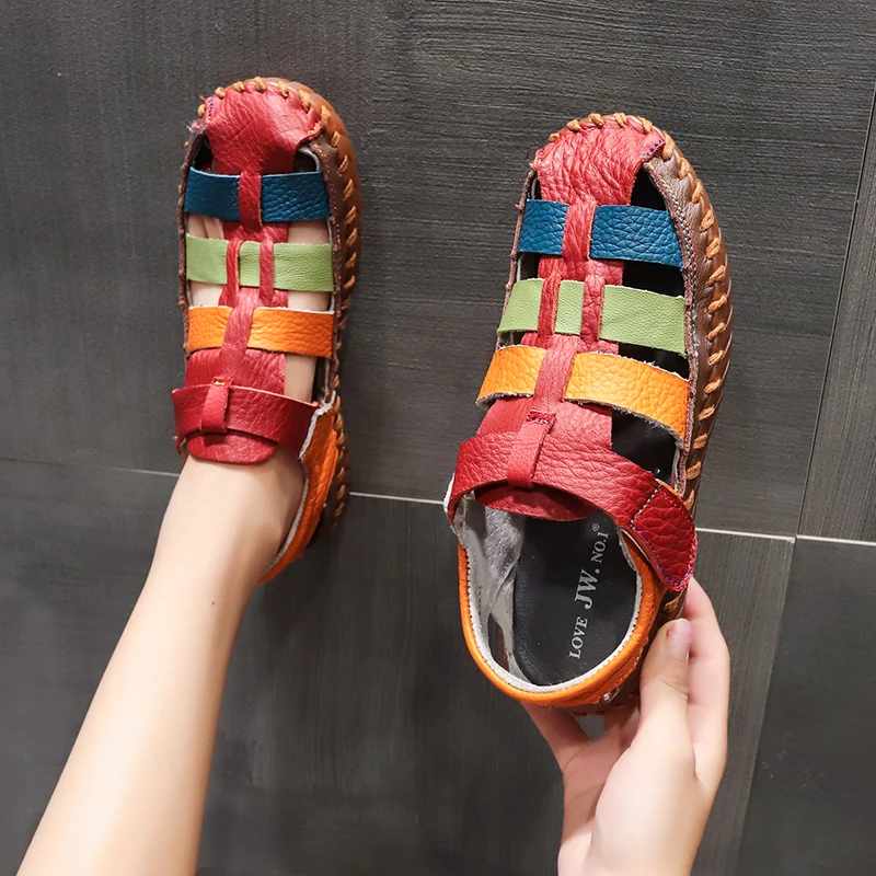 

Женские сандалии римские 2023 Новинка богемные открытые сандалии на толстой подошве и среднем каблуке в стиле ретро