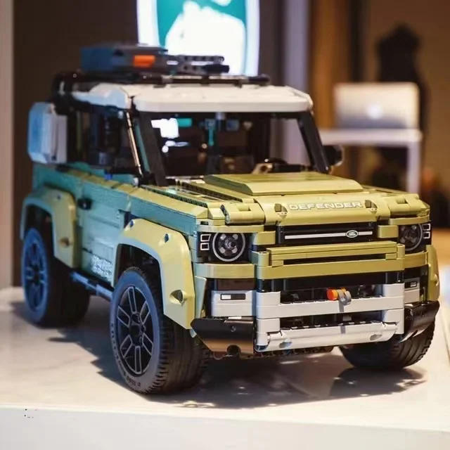 

93018 технический Land SUV Rover Defender модель автомобиля, строительные блоки, кирпичи, развивающие игрушки для детей, подарки на день рождения и Рождество