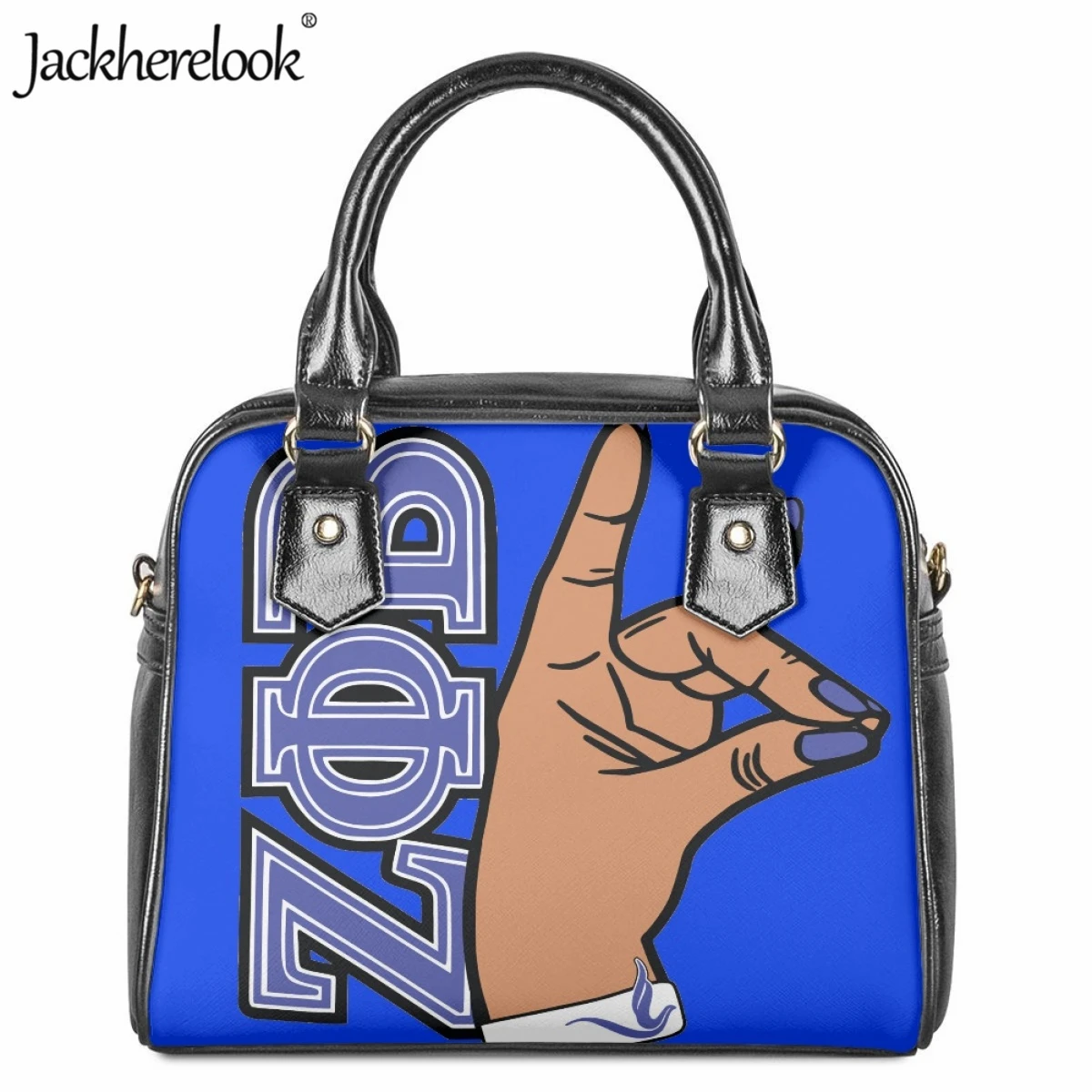 

Jackherelook Zeta Phi Beta Sorority женская сумка, модная трендовая новая сумка-мессенджер для женщин, кожаная сумка через плечо для покупок