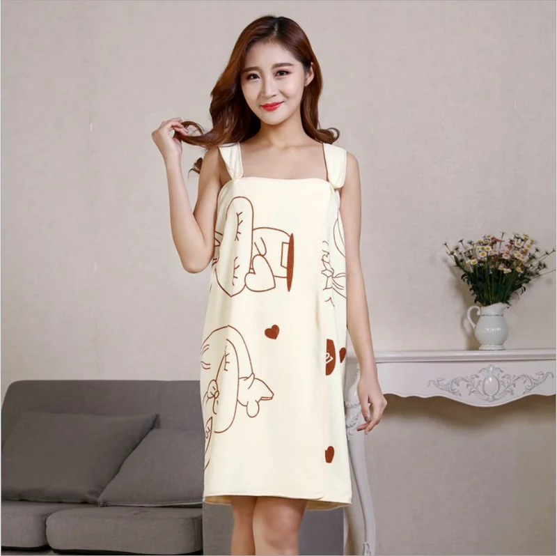 Microfiber Soft Bath Towel Fashion Women Sexy Wearable Quick Dry Magic Bathing Beach Spa Bathrobes Wash Clothing Dresses |
