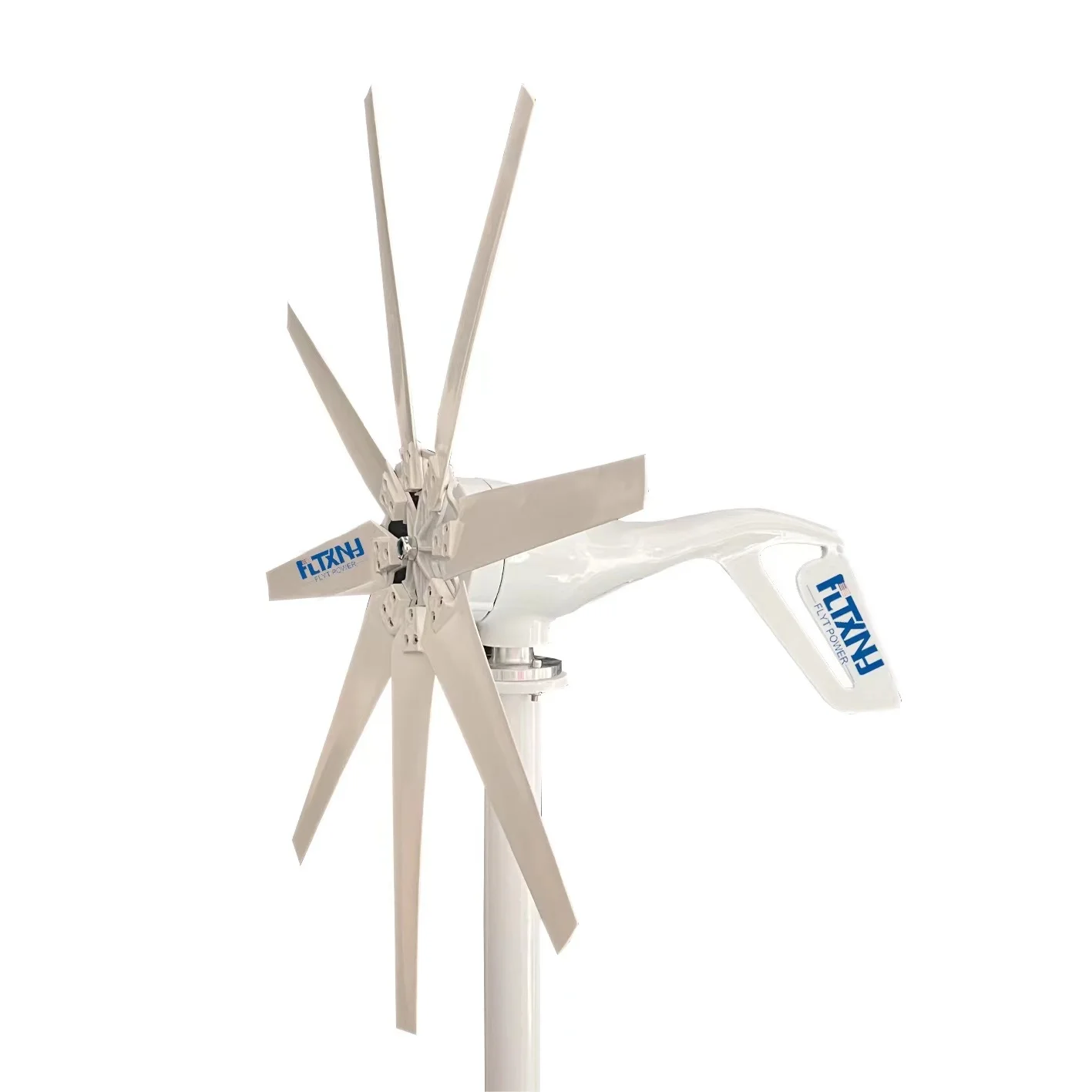 Китайская фабрика, 2000 Вт, 48 В, ветряная турбина с 8 лезвиями, контроллер MPPT, маленькая ветряная турбина для домашнего использования, низкий уровень шума, высокая эффективность