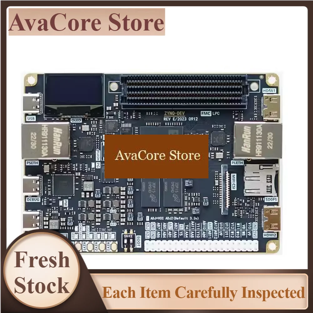 Фото Плата разработки AvaCoreFPGA ZYNQ7000 XC7Z020, совместимая с Zedboard, с FMC, LPC, двумя гигабитными портами Ethernet, двумя HDMI-выходами, SD и гироскопом. №1