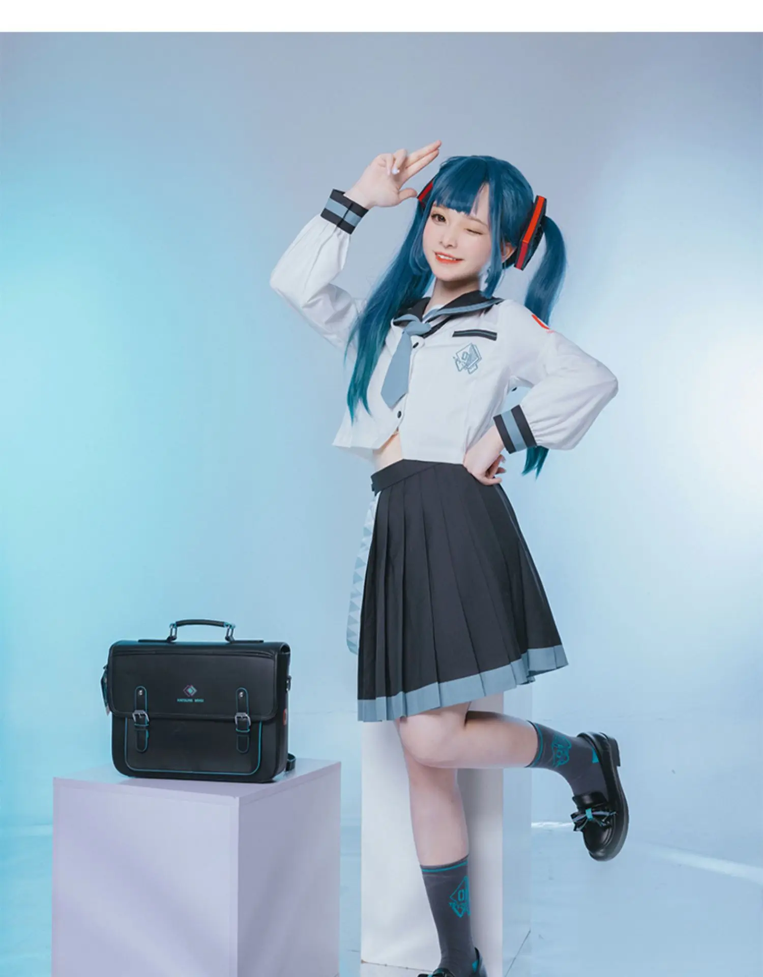 

Японская школьная униформа для девочек аниме Мику косплей рубашка блузка Топ плиссированная короткая юбка платье Морской матрос костюм женский Школьный костюм