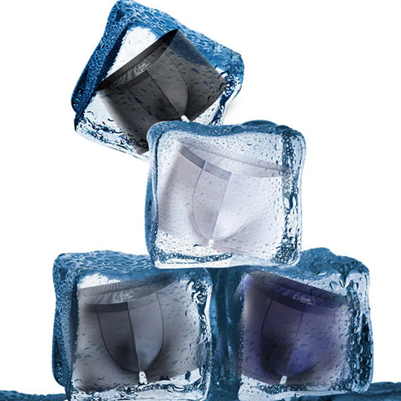 Трусы-боксеры Jockmail мужские крутые пикантные шорты ультратонкое шелковое нижнее