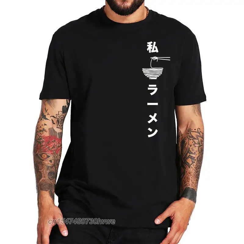 

Japanese Ramen T Shirt Anime Side Print Special Gifts Youth High Quality Soft Cotton Eu Size Tops Tshirt