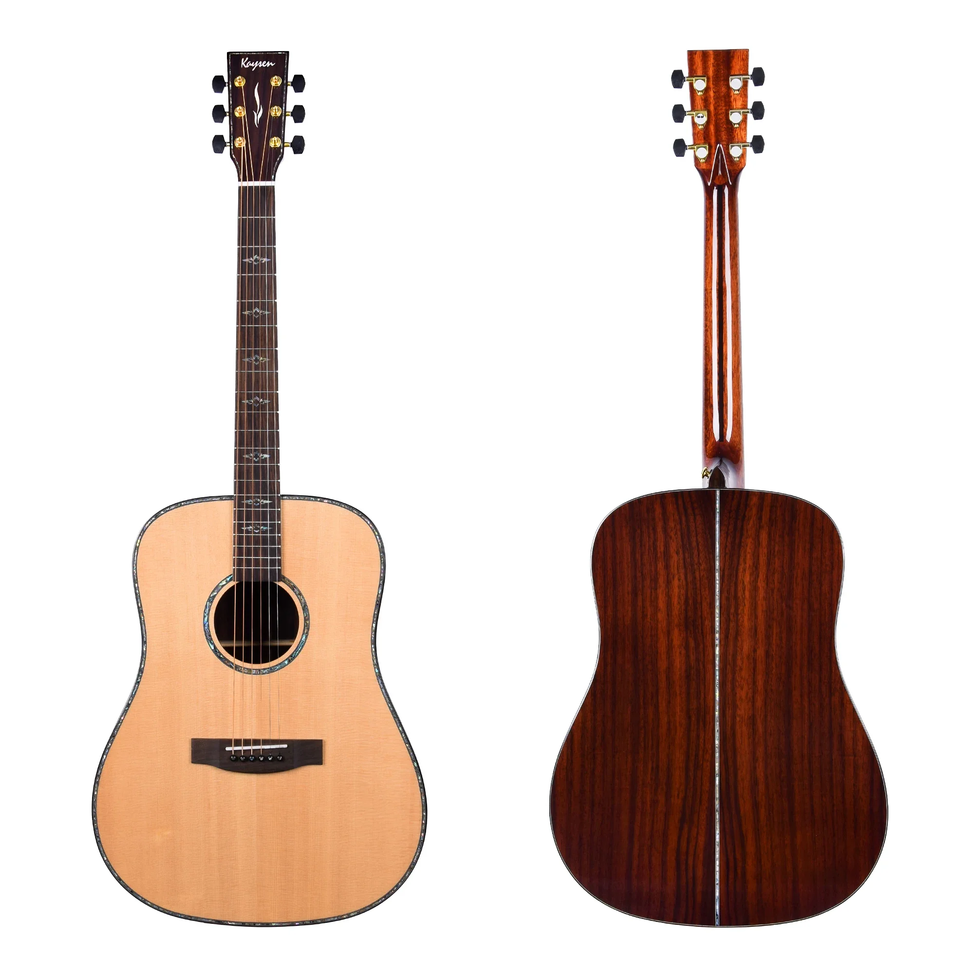 Гитара Kaysen ручной работы полумассивная акустическая электрическая гитара из