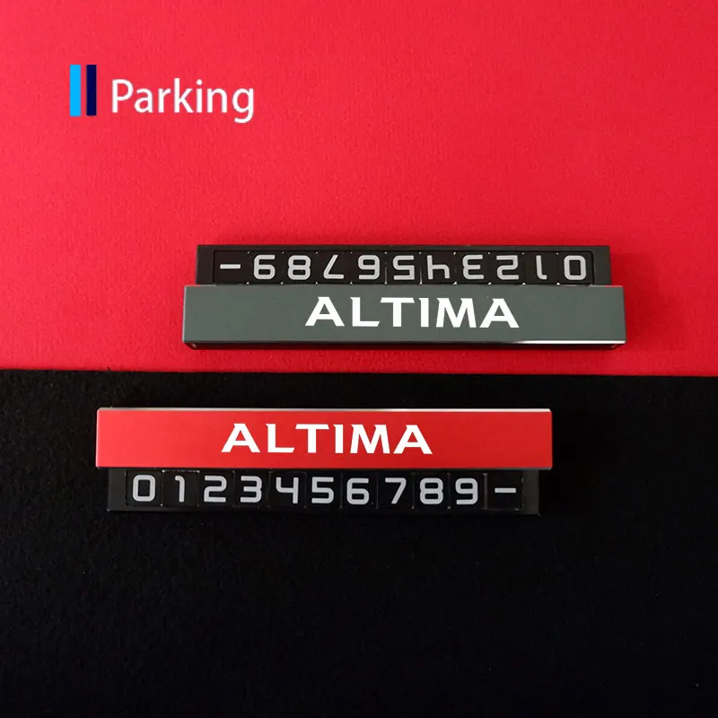 

Car Temporary Parking Card For Nissan Altima Phone Number Stop Sign For Nissan X-Trail Qashqai Juke Leaf Micra Note Pulsar Nismo