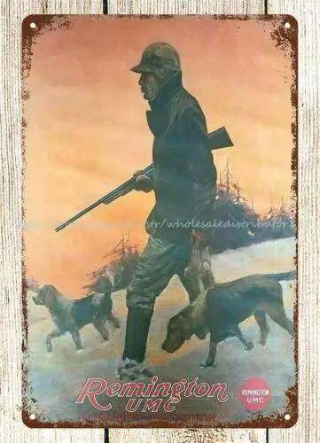 Старые металлические знаки 1970s охотничий браслет Ремингтона охотник за дикой