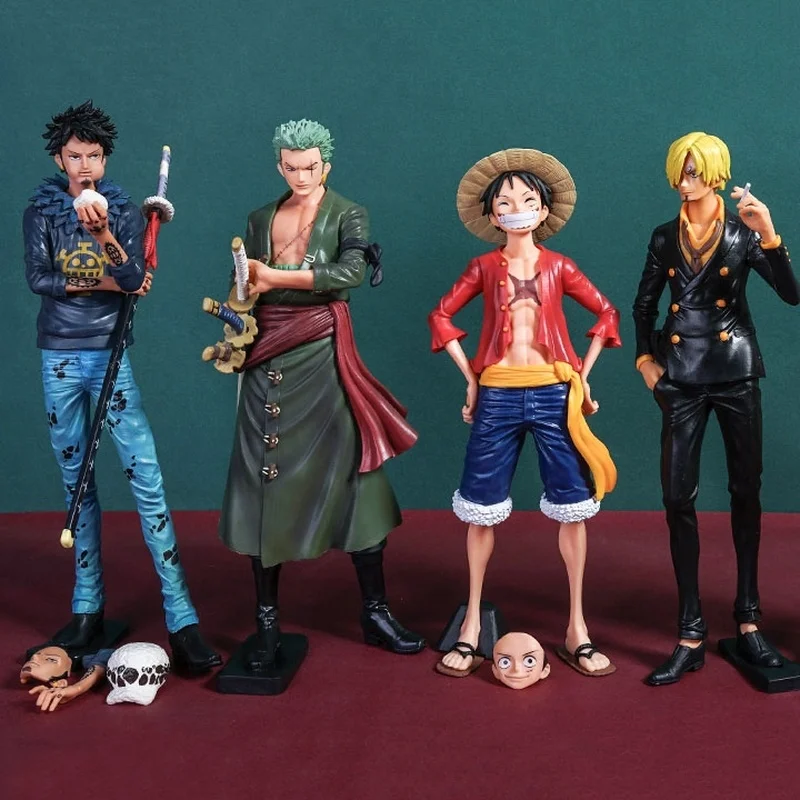 

One Piece Anime Figurine Ros Luffy Roronoa Zoro Ace Statue Action Figurines Monkey D Luffy Model Tdolls Toys Kids Gifts Decor