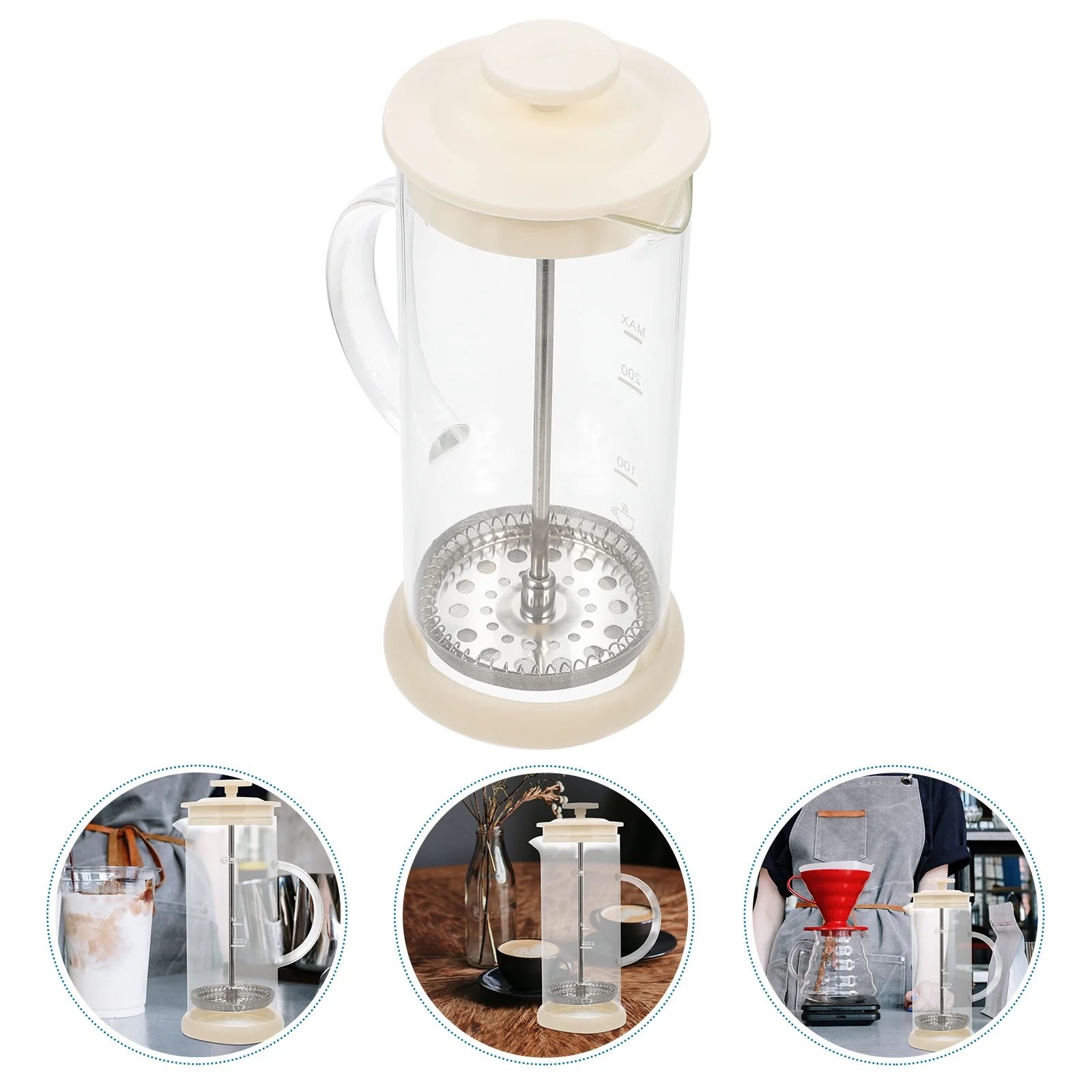 

Manual Frother Maker Frothing Pitchers Handheld Foam Creamer Household Mixer Hand Pump Foaming Foams