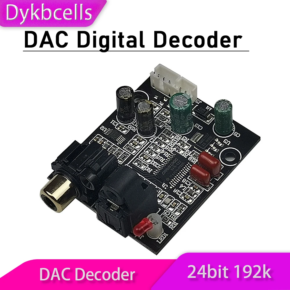 Цифровой декодер Dykbcells DAC 24 бит 192K CS8416 + CS4344 |