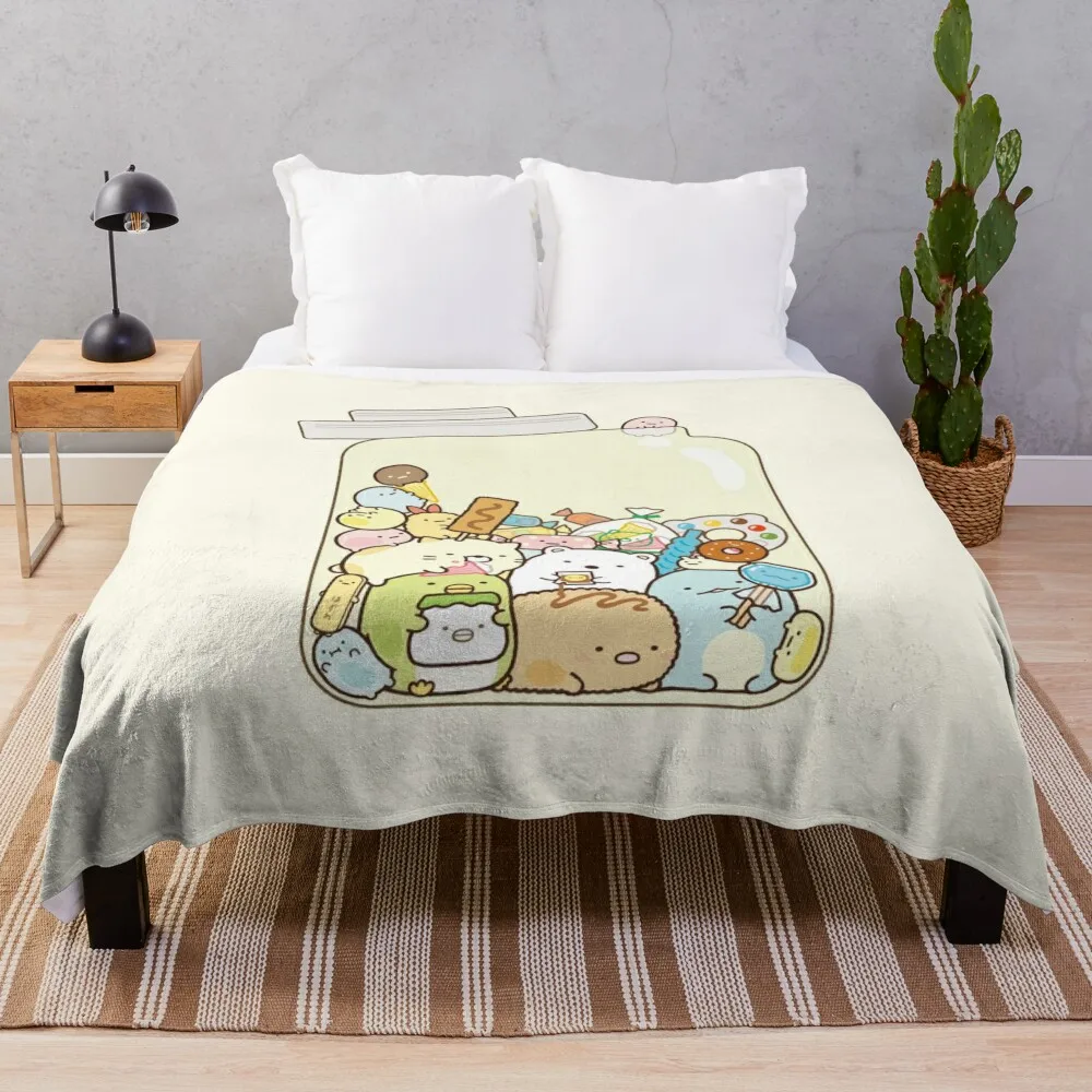 Одеяло Sumikko Gurashi в банке декоративные кровати свободные движущиеся одеяла
