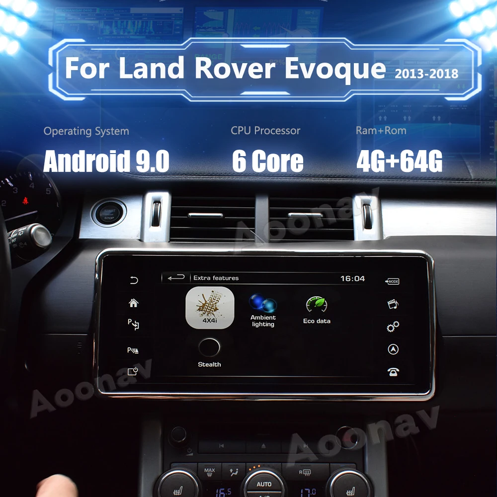 

Автомагнитола 2 din на Android с GPS, мультимедийный проигрыватель для Land Rover Evoque 2013-2018, автомагнитола на android, Авторадио Google carplay