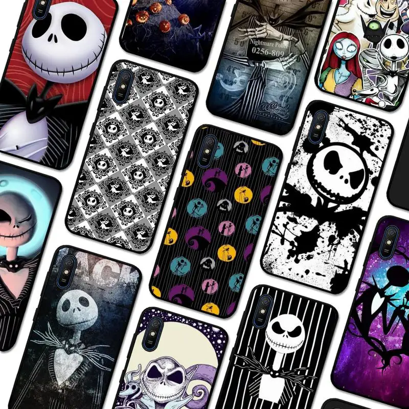 

Disney The Nightmare Before Christmas Jack Phone Case for Redmi 5 6 7 8 9 A 5plus K20 4X 6 cover