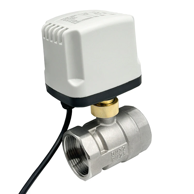 1-1/4&quot 304 Stainless Steel IP65 Waterproof Motorized Ball Valve 220V 12V 24V 3-Wire 2 Control Electric