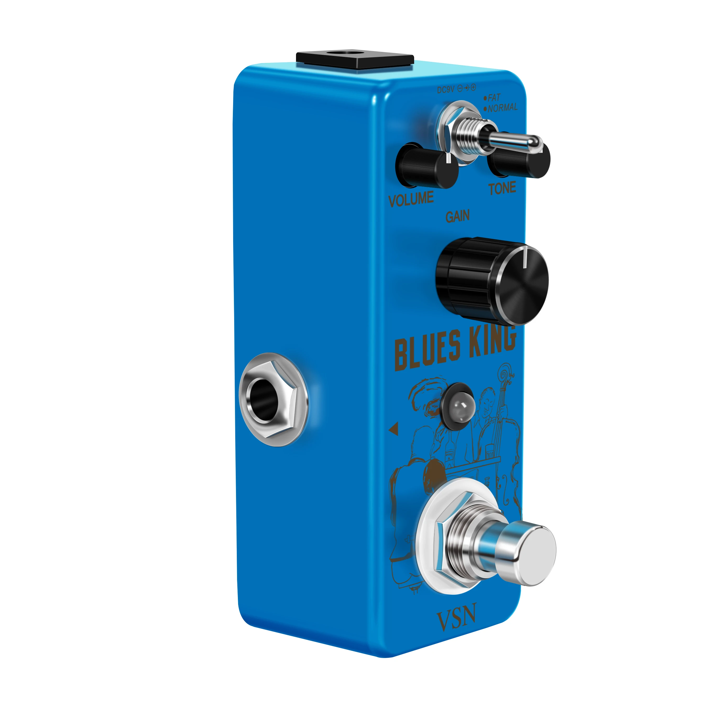 VSN LEF-321 Bluesy Blues Overdrive Guitar Effect Pedal Aluminum Alloy Shell True Bypass Guitar Parts & Accessories
