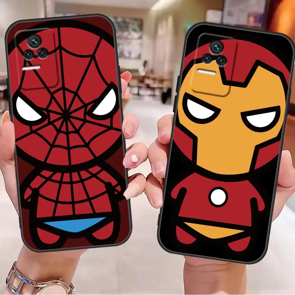 

Marvel Cartoon Heros SpiderMan Case For Redmi K40 K30 K20 12C 10 10C 9T 9C 9A 9 8A 8 7A 7 6A 6 5A 5 4X 4A Pro Plus 5G Funda Capa