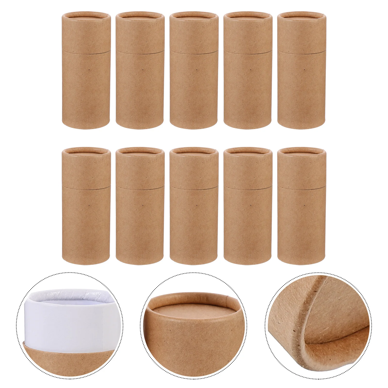 

10 Pcs Essential Oil Bottle Paper Tube Box Bulk Candles Gift Containers Practical Holder Storage Cans Face Mounting Child