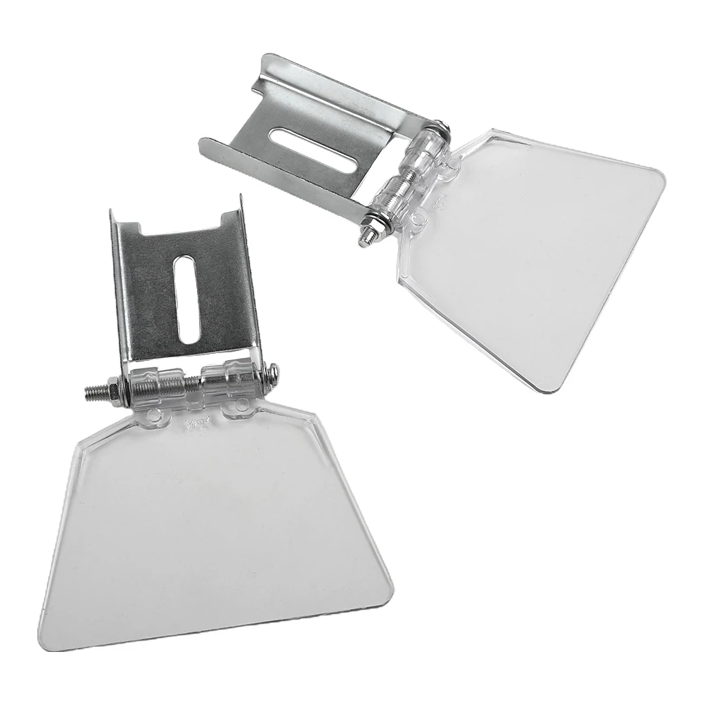 

9.7X6.8X1.4cm Tool Parts Eye Protection Grinder 2pcs Guard Bench Replacement Safety Shields Silver & Transparent